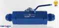 AN -6 (AN6 JIC -06 AN 06) Blue Anodised Billet Aluminium Inline Shut Off Valve