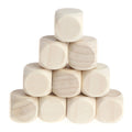 Wooden DIY 10,16,20,25,30,40,50,60mm Plain Blank Cube U