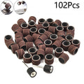 80 Grit Sanding Paper Bands Sleeve 1/2 Drum & Mandrel For Rotary Tool