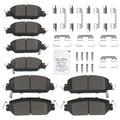 Front Rear L&R Brake Pads Set for Honda CR-V 2017-2022 D2036 D2037