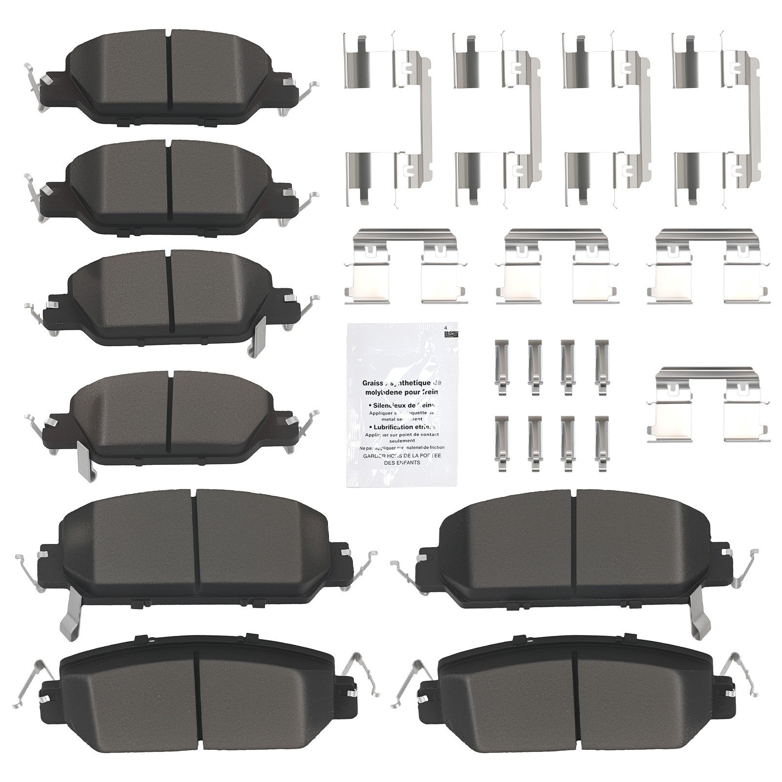 Front Rear L&R Brake Pads Set for Honda CR-V 2017-2022 D2036 D2037