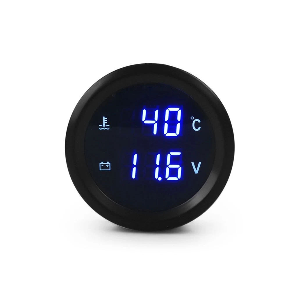 Digital 2 Inch Gauge For Automotive Water Temperature And Voltage 12