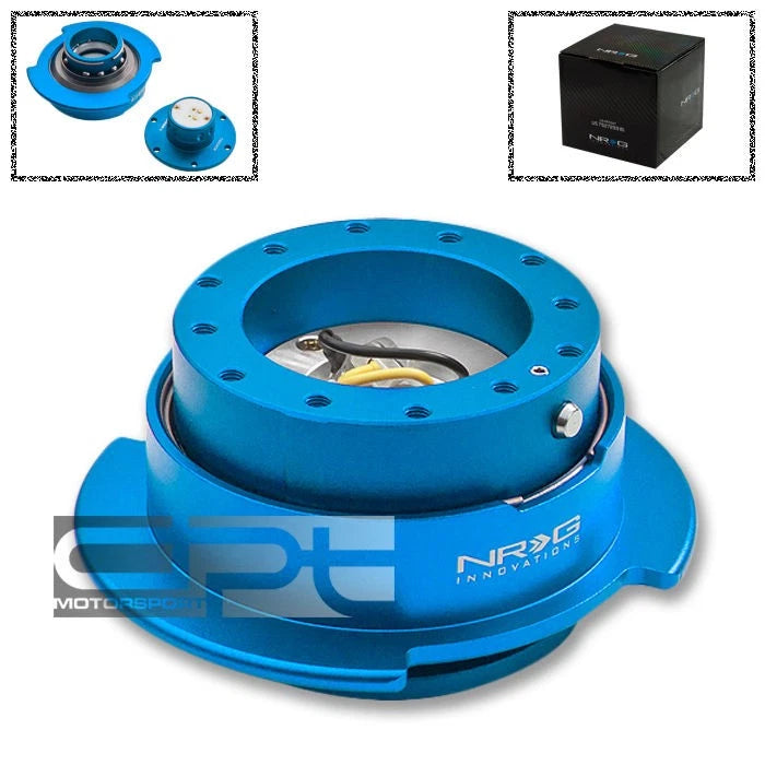 Nrg 6-hole Steering Wheel New Blue Light Quick | Built Supply Co