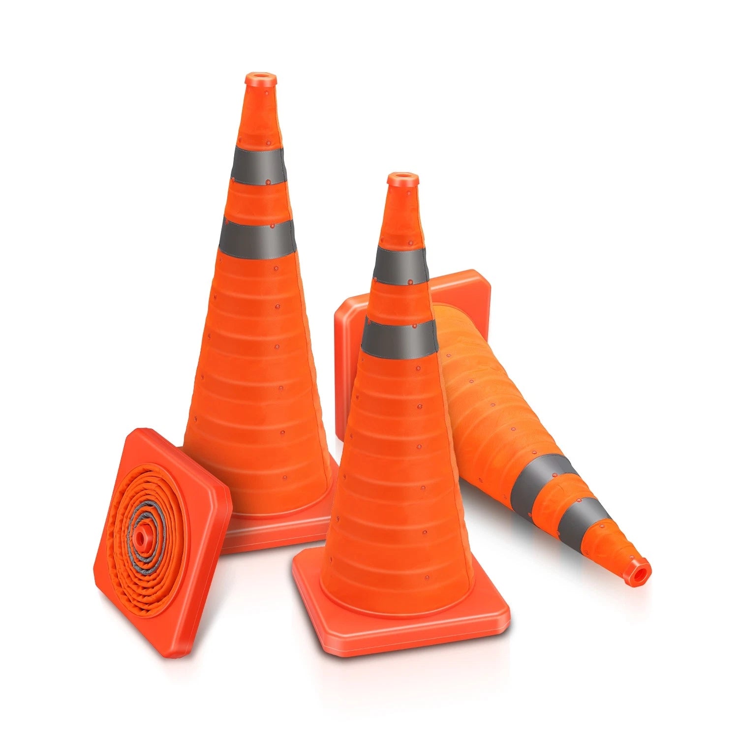 Orange Oxford Fabric Collapsible Traffic Safety | Built Supply Co