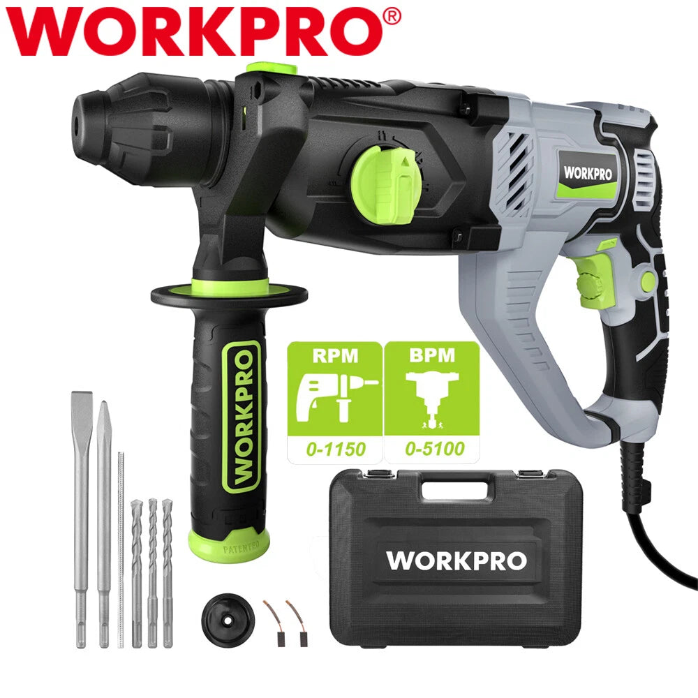 Workpro 7.5 Amp Lightweight Corded Premium Sds-plus | Built Supply Co