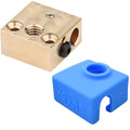 3d Printer Brass Heater Block+silicone Case Cover Kit For Cr10 Hotend
