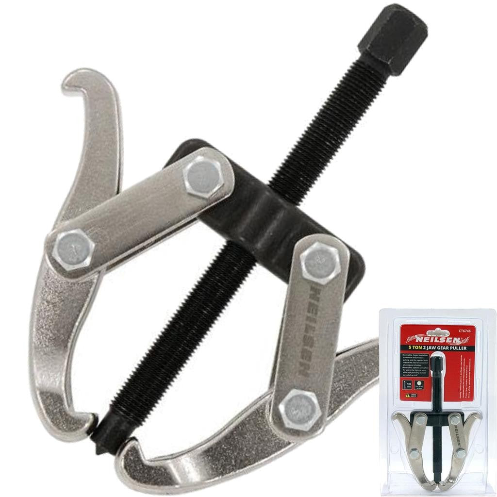Neilsen 2 Jaw Gear Puller 5 Ton Reversible Bearing Removal Tool