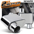 Chrome Stainless Steel Exhaust Muffler Set