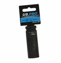 19mm Impact Socket 1/2" Drive Us Pro 6 Point Metric Deep Nut Ratchet