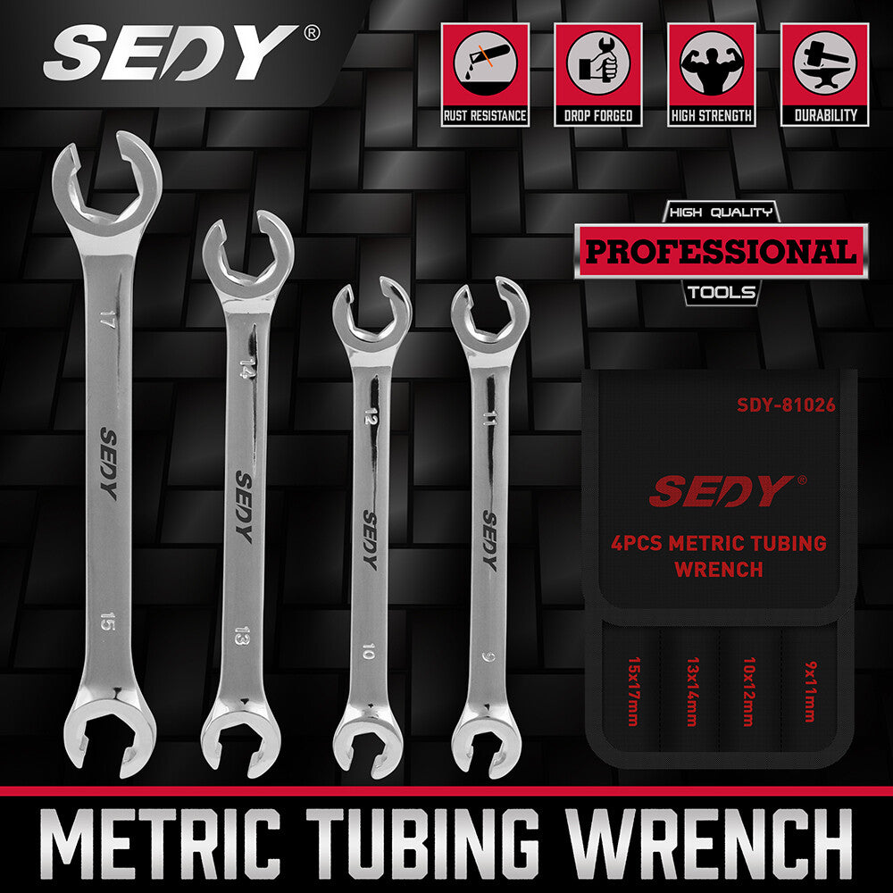Flare Nut Wrench Set Mm Brake Line Professional | Built Supply Co