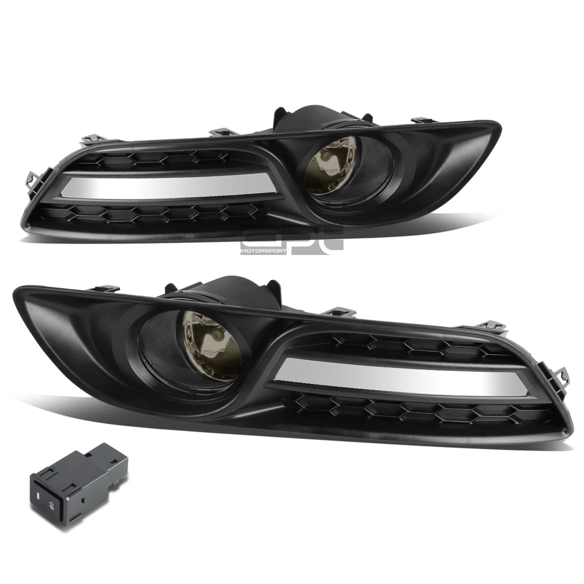 Fit 13-16 Nissan Sentra 4dr Smoked Lens Oe Driving Pair Fog Light