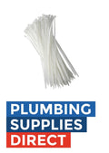 Cable Tie 200 x 2.5 in White Pack of 100