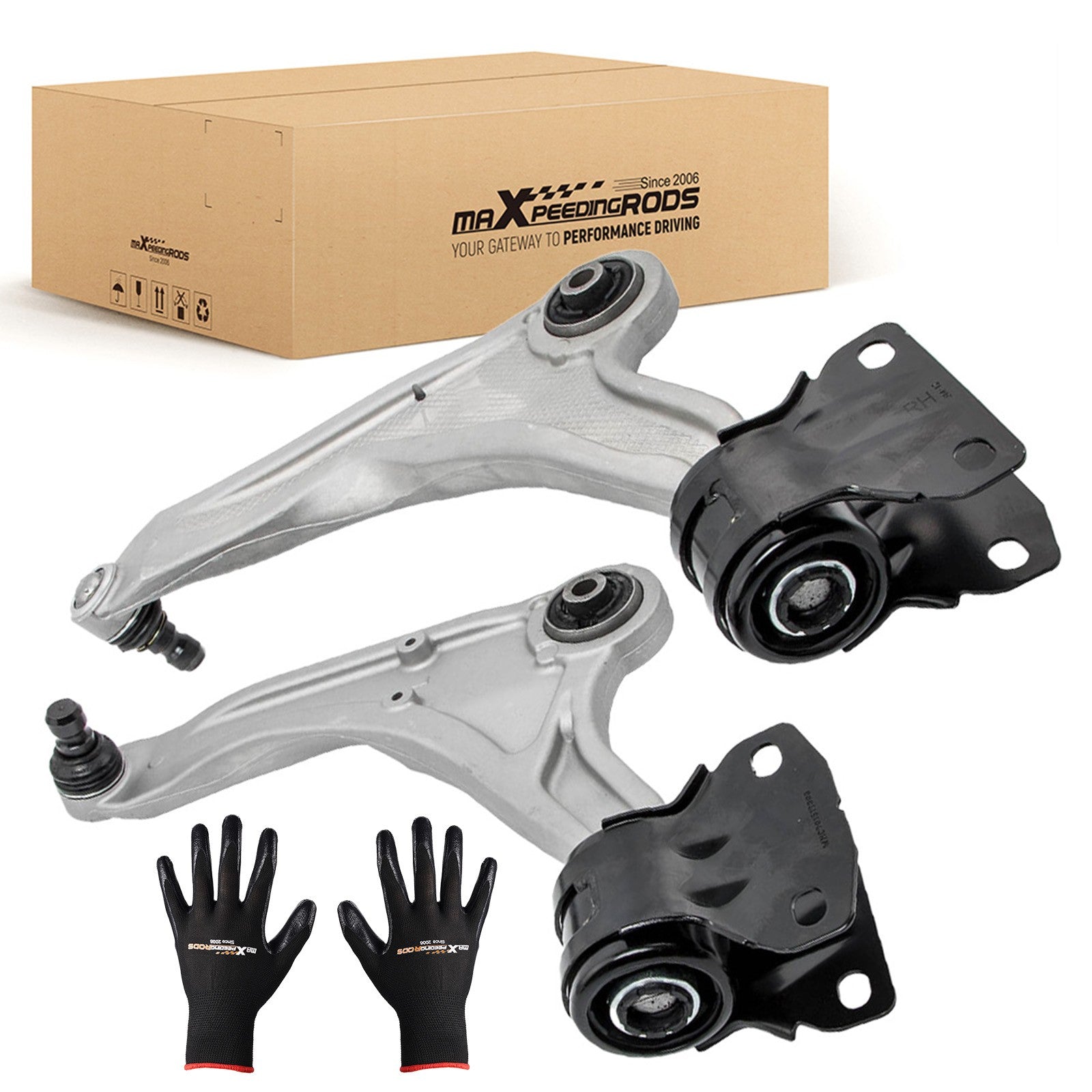 2x Front Lower LH RH Control Arms w/Bushings for 2013-2020 Ford Fusion