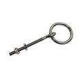 Stainless Steel T304 1/4" Shoulder Ring Eye Bolt, 1-3/8" Diameter