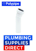 Polypipe 32mm Waste Push Fit Soil Boss Bend
