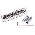 Replacement Chrome Plated Guitar Bridge Assembly Fit For 6 String
