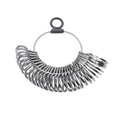 Finger Gauge Metal Slim Band U.s. Standard 1-15 (29 Rings)width