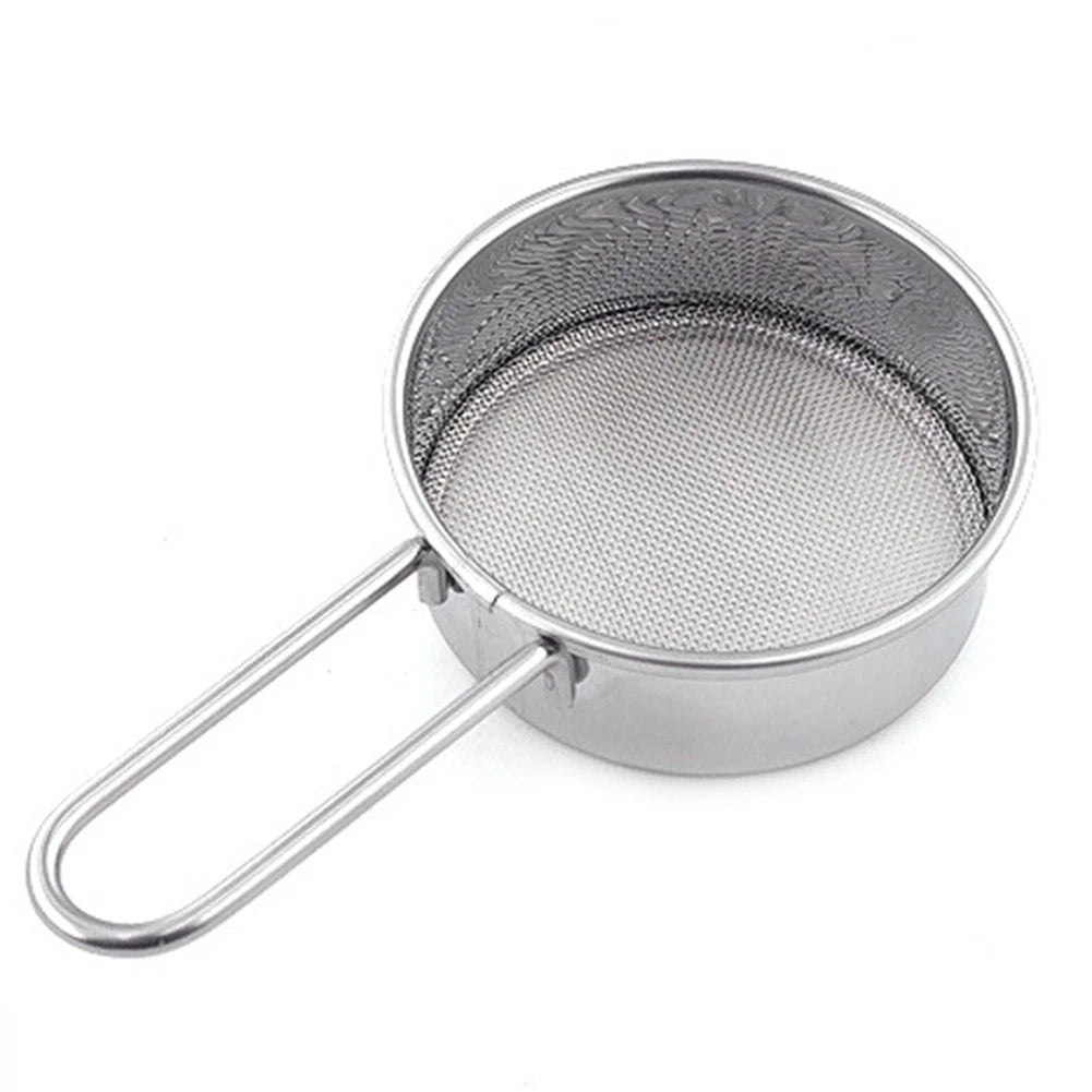 Kitchen Fine Sieve Colander Tool Stainless Steel Flour Oil Strainer