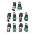 Cctv Video Male Metal Bnc Connector Plug Screw Terminal For Cctv