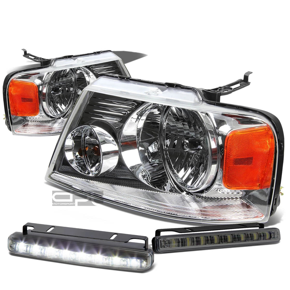 Chrome Headlight+ambe<wbr/>r Lens Corner+LED Fog | Built Supply Co