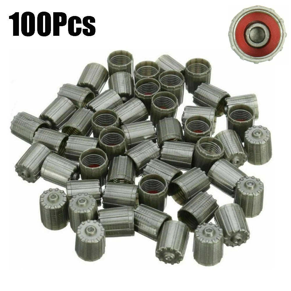 Gray Tpms Tire Valve Stem Cap Covers For Car Truck Motorcycle ()