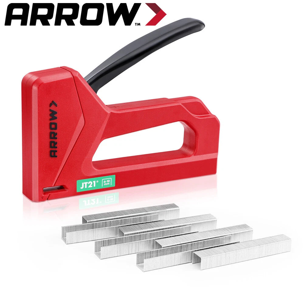 Arrow Light Duty Staple Gun Lightweight Upholstery Stapler Kit 1000