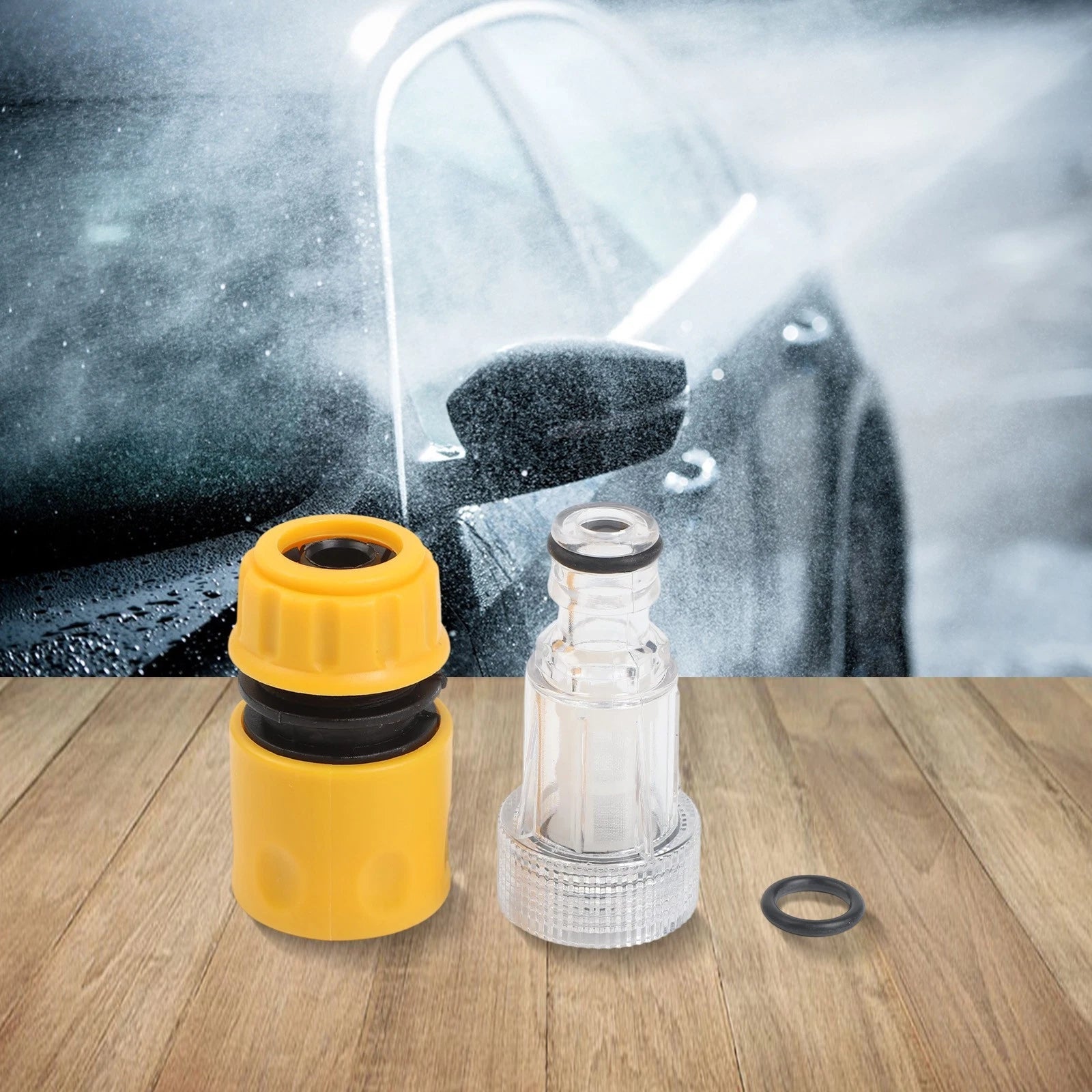 Engineering Plastic Car Pressure Washer Filter,hose Tap Water Adaptor