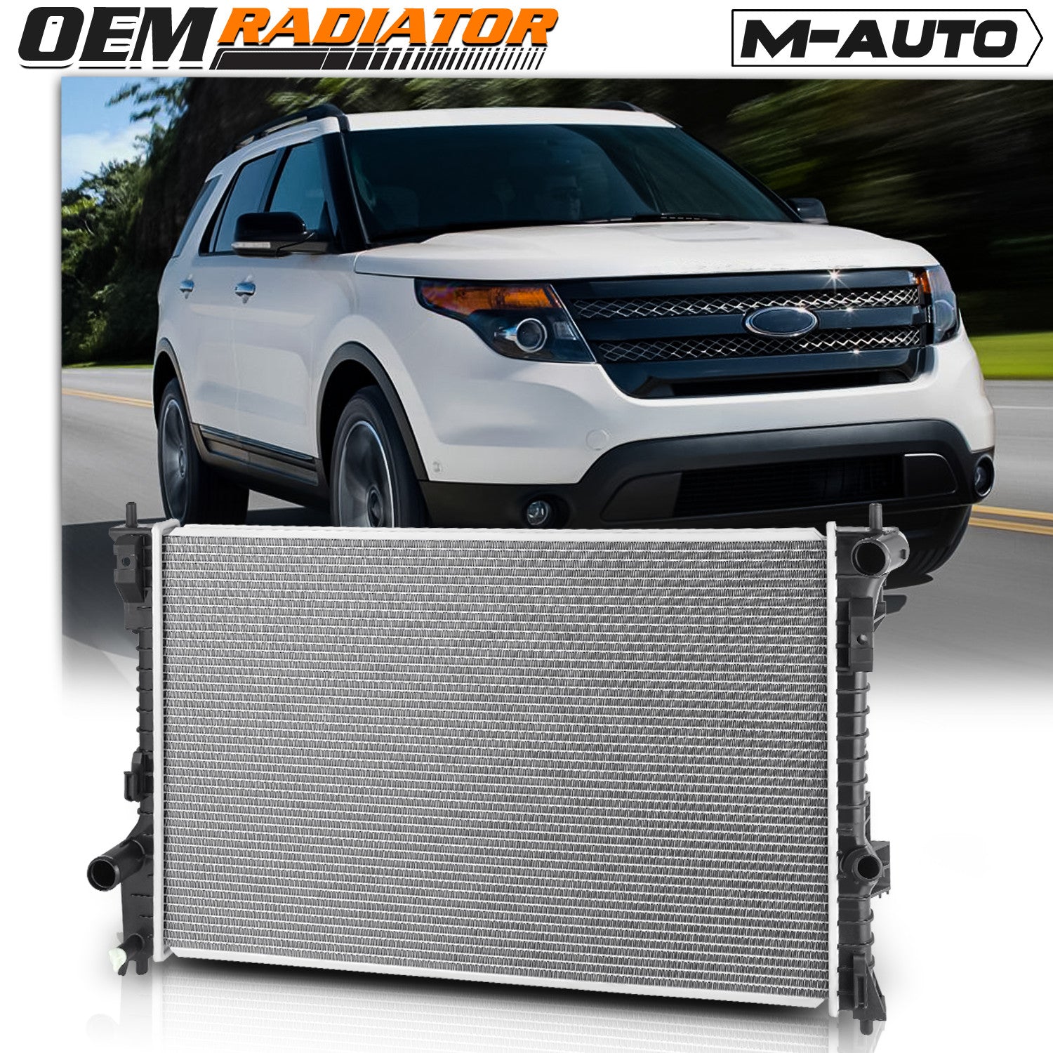 Aluminum Core Radiator for 2010-2019 Ford Flex