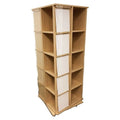 Maple Revolving T-shirt Display With Casters - 24"w X 24"d X 63"h