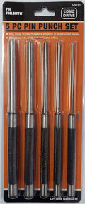 5 PC Long Drive Pin Punch Set