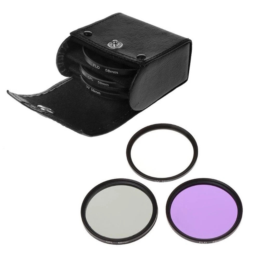 Universal Digital Uv+ Cpl+ Fld 3-in-1 Lens Filter For Cannon Nikon