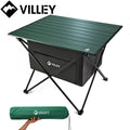Villey Portable Aluminum Camping Side Table Ultralight Folding Beach