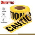 SafetyPro Caution Tape Roll 3 in X 1000 ft Warning Safety Tapes Bold