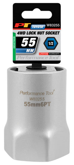 Performance Tool Toyota Hex Lock Nut Socket 55mm by Performance Tool