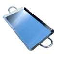 19" Rectangular Stainless Steel Serving Platter Ottoman Tray For