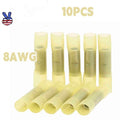 Waterproof Wire Butt Crimp Connector Heat Shrink Yellow 8awg Terminals
