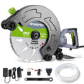 Workpro 16 Inch Wet Concrete Saw With Water Cutting Attachment For