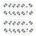 Rack Divider Size Xs X-small White Round Ring Sizing Hanger Retail