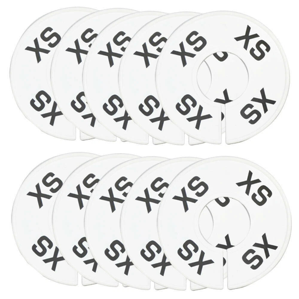Rack Divider Size Xs X-small White Round Ring Sizing Hanger Retail