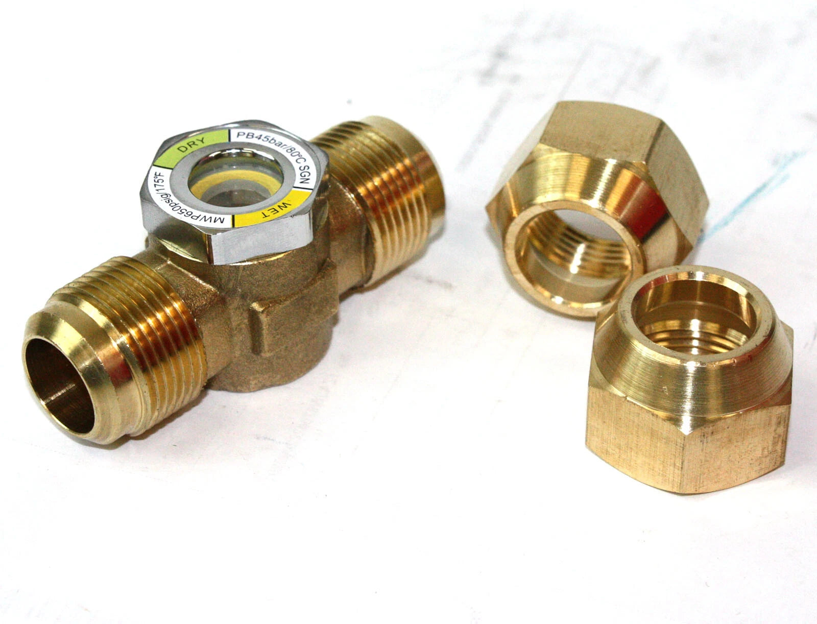 Hvac Ac Tube Jointing Sight Glass 3/4" Sae O.d. W/moisture Indicator