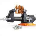 Pony 4" Heavy Duty Bench Vise 4400lbs Clamp Force 360° Rotatable