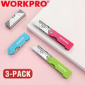 Workpro Compact Folding Utility Knife Box Cutter Clip Pocket Knife 10