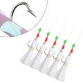 5 X/pack Sabiki-soft Fishing Lure Rigs Bait Jigs Lure Feather Lure