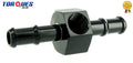 8MM Barb Push on with 1/8" Npt Side Port Gauge Adapter Take Off Black