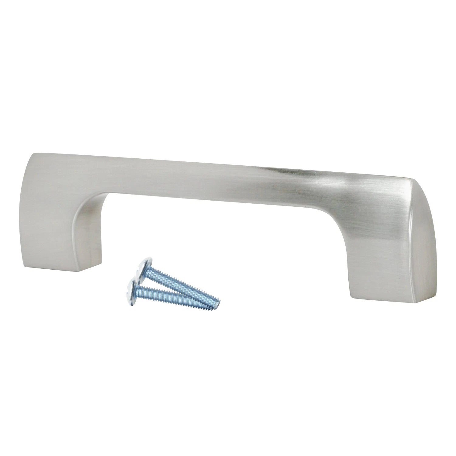Modern Point 5-1/32" Brushed Nickel Kitchen Cabinet Pull Handle