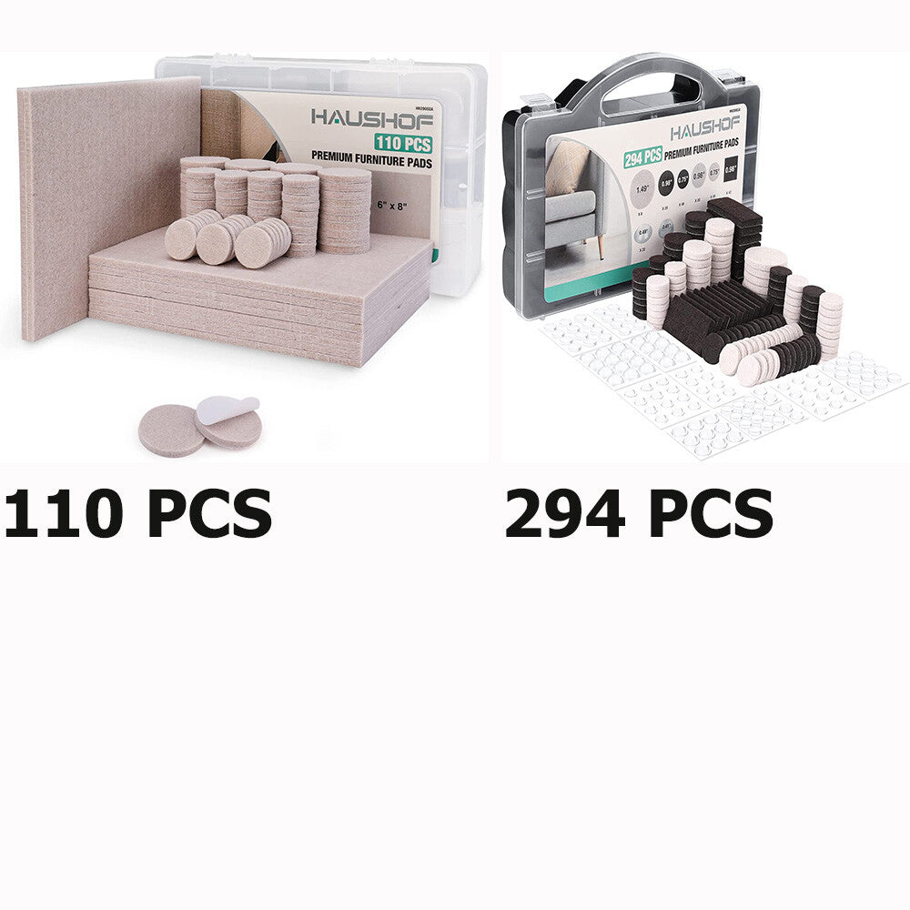 HAUSHOF 110 PCS Felt Furniture Pads by HAUSHOF