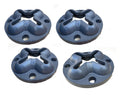 Lot 4 Auto Body Floor Anchor Pot Set Diy 10 Ton Hold Chain Slots In