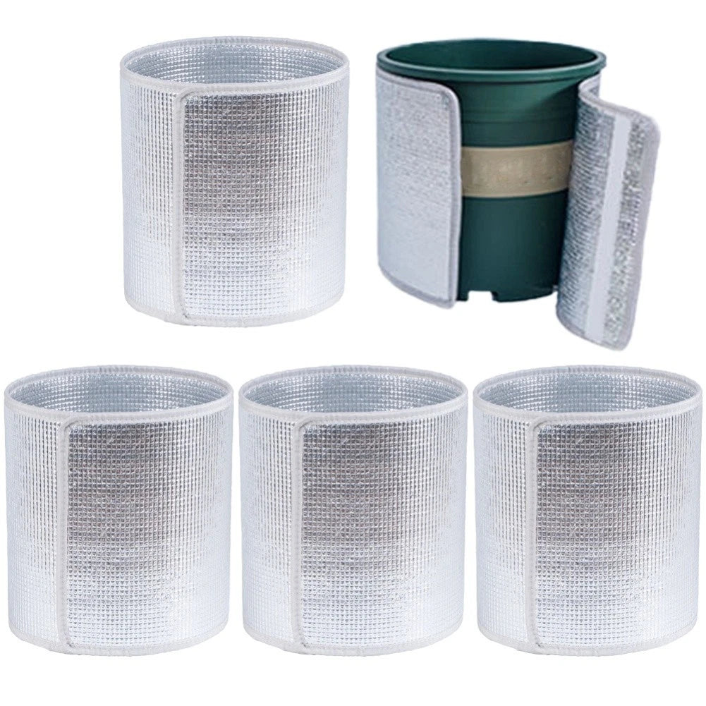 5 Pack Plant Frost Protection Double Layer Thermal Pot Insulation