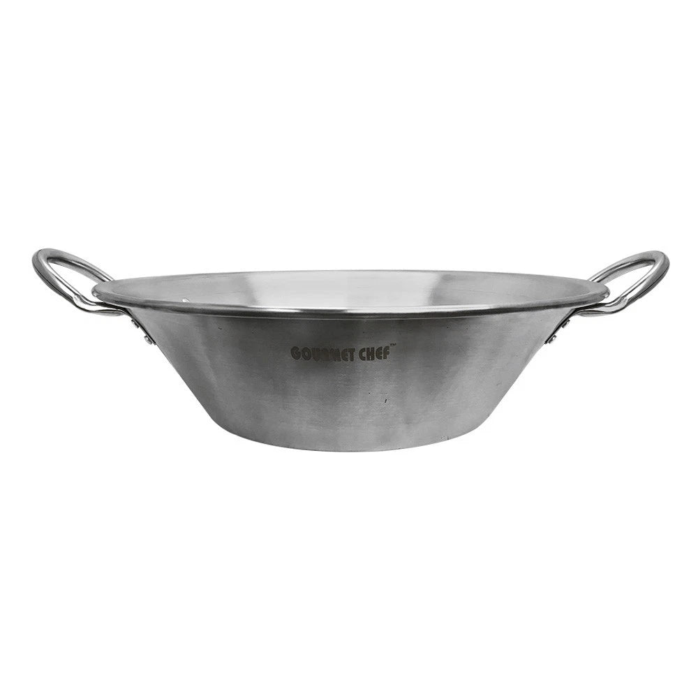 22 Inch X 7-1/2 Inch X 13 Inch Carnitas Cazo Stainless Steel Pot Pan