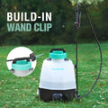 4 Gal Battery Powered Yard Sprayer Backpack Sprayer 4 Nozzle 70PSI